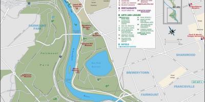 地図fairmountフィラデルフィア公園