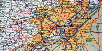 地図のPhiladelphia pa