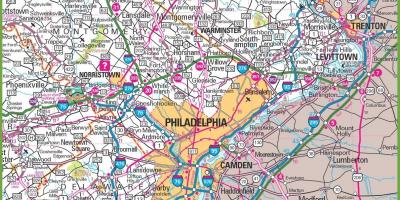 フィラデルフィアの地図