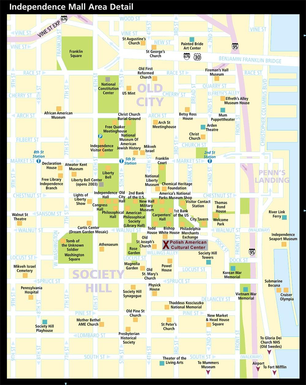 地図の歴史のあるフィラデルフィア
