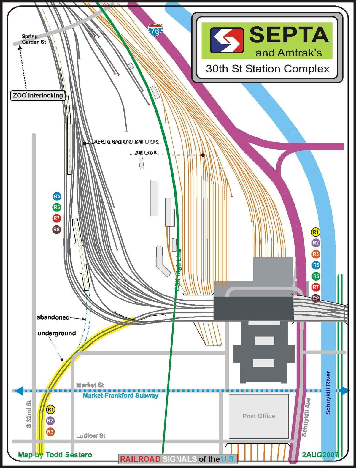 フィラデルフィア30th street駅地図
