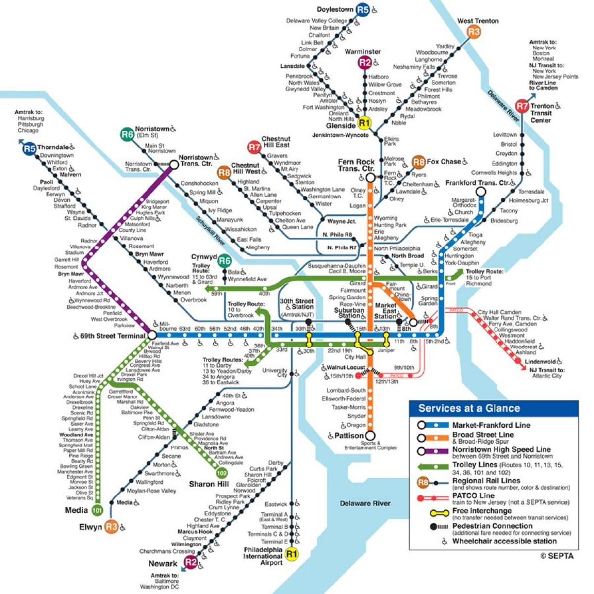 ぽ地下鉄の地図