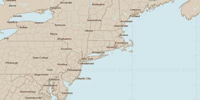 レーダーフィラデルフィアの地図