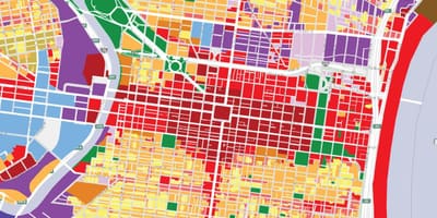 ゾーニングフィラデルフィアの地図
