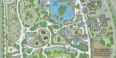 地図のフィラデルフィア動物園