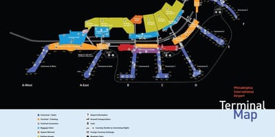 フィラデルフィア空港経済の駐車場を地図