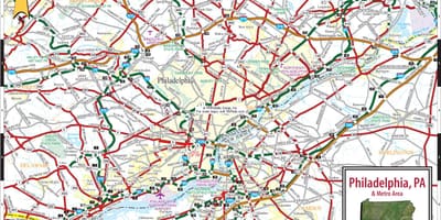 フィラデルフィアペンシルベニア州地図