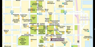地図の歴史のあるフィラデルフィア